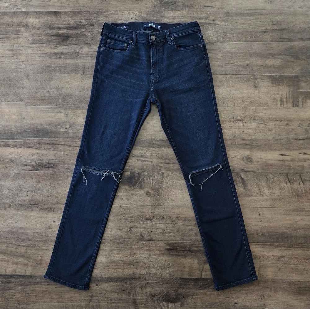 Hollister Skinny Fit Advanced Stretch Distressed Jeans Men's Size 33